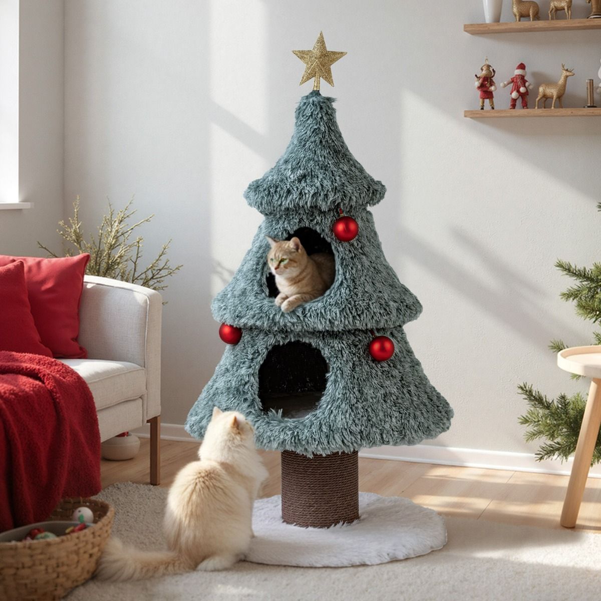 Árbol de Navidad para Gatos con rascador.