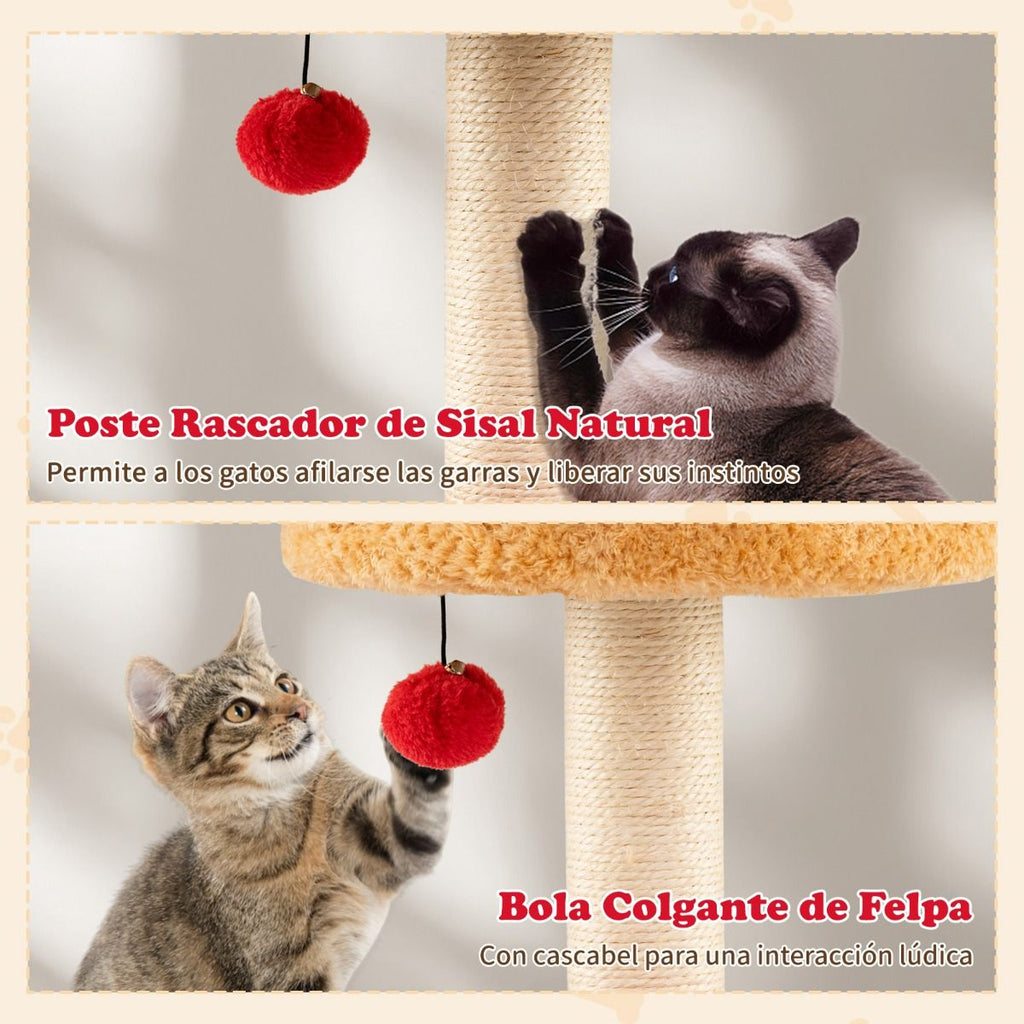 Torre rascador de Navidad estilo reno para Gatos