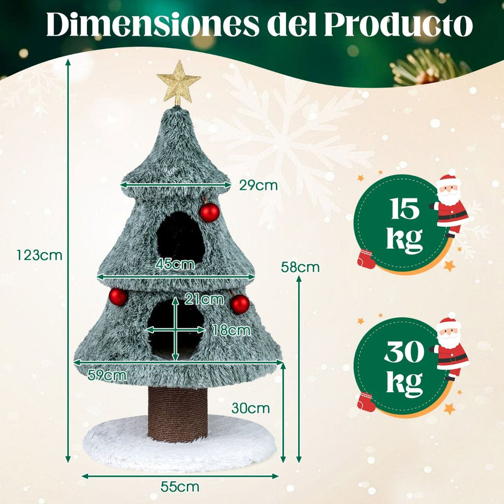 Árbol de Navidad para Gatos con rascador.
