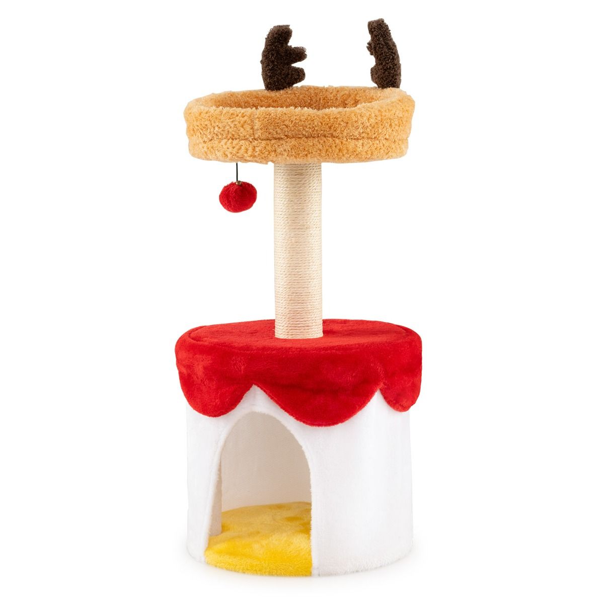 Torre rascador de Navidad estilo reno para Gatos